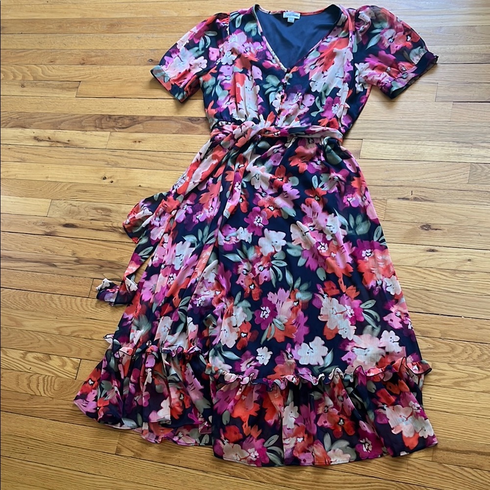 Calvin Klein Floral Wrap Dress